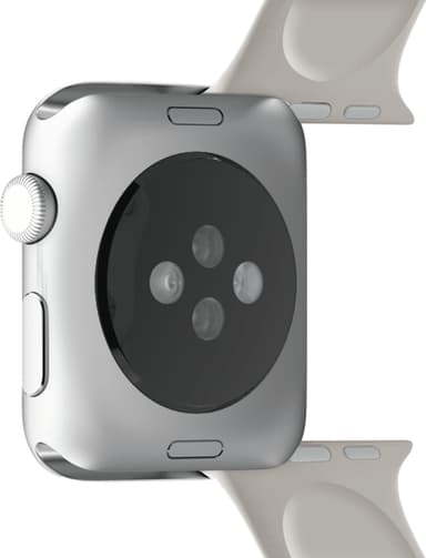 Puro Icon Apple Watch silikoninen urheiluranneke 42/44/45 mm (harmaa)