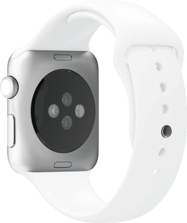 Puro Icon Apple Watch silikoninen urheiluranneke 42/44/45 mm (valk.)