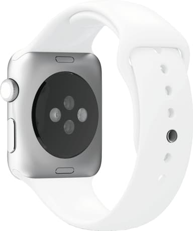Puro Icon Apple Watch silikoninen urheiluranneke 38/40/41 mm (valk.)