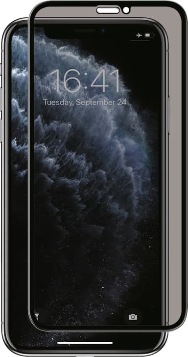 Panzer Full-Fit 2-Way näytönsuoja iPhone X / Xs / 11 Pro (musta)