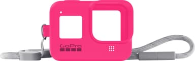 GoPro suojakuori + hihna (pinkki)