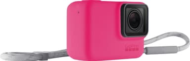 GoPro suojakuori + hihna (Hot Pink)