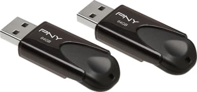 PNY Attache 4 USB 2.0 muistitikku 64 GB (2 kpl)
