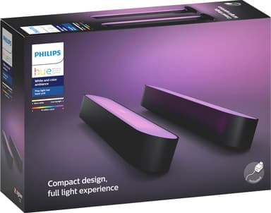 Philips Hue Play valopalkki tuplapakkaus (musta)