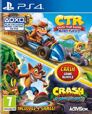 Crash Team Racing: Nitro-Fueled + Crash Bandicoot N.Sane Trilogy (PS4)