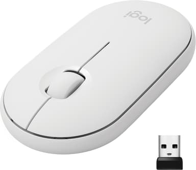 Logitech Pebble M350 langaton hiiri (valkoinen)