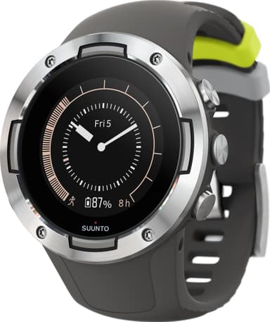 Suunto 5 G1 GPS urheilukello (grafiitti/teräs)