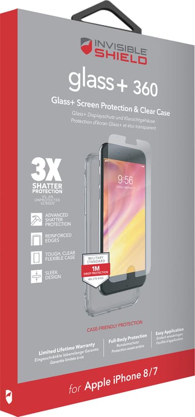 Zagg 360 iPhone 7/8 Näytönsuoja ja suojakuori