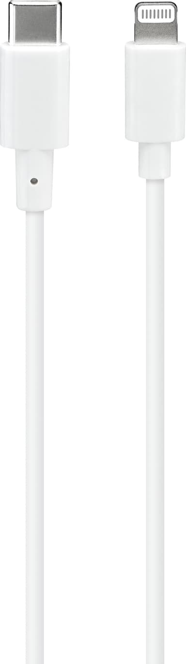 Sandstrøm USB-C - Lightning kaapeli 1 m (valkoinen)