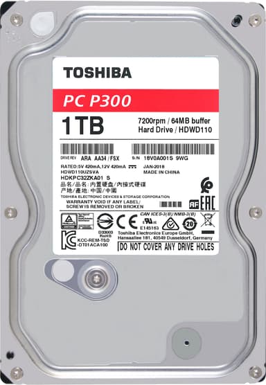Toshiba P300 kovalevy (1 TB)