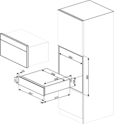 Smeg Victoria lämpölaatikko CPR915N (musta)