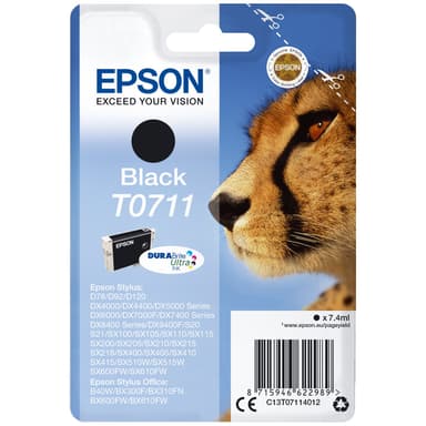 Epson DuraBrite Ultra T071 mustekasetti (musta)