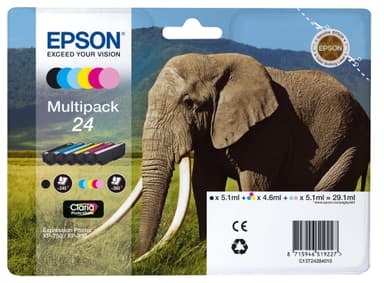 Epson Claria Photo HD 24 mustekasetti (6 värin monipakkaus)