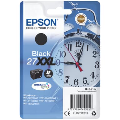 Epson DuraBrite Ultra 27 XXL mustekasetti (musta)