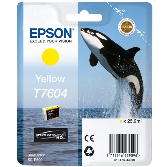 Epson UltraChrome HD T7604 mustekasetti (keltainen)