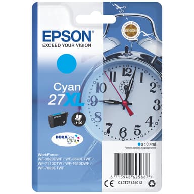 Epson DuraBrite Ultra 27 XL mustekasetti (syaani)