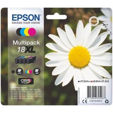 Epson Claria Home 18 XL mustekasetti (4 värin monipakkaus)