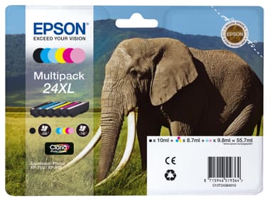 Epson Claria Photo HD 24XL mustekasetti (6 värin monipakkaus)