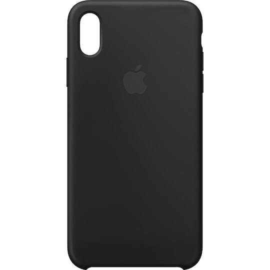 iPhone Xs Max silikonikuori (musta)