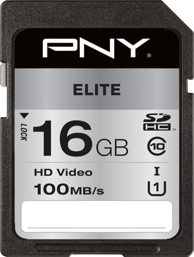 PNY Elite SDHC muistikortti (16 GB)