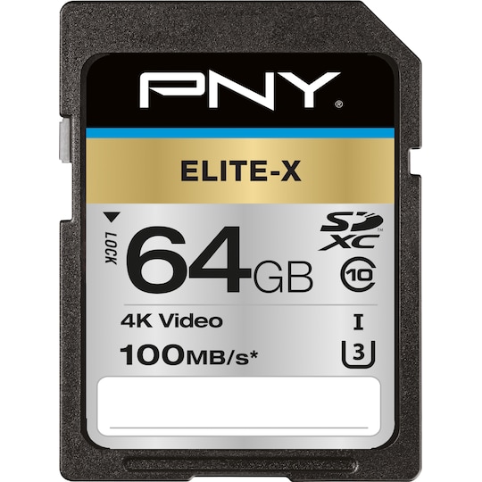 PNY Elite-X SDXC muistikortti (64 GB)