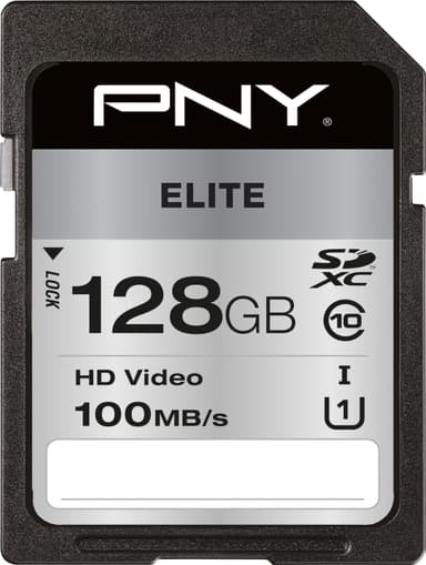 PNY Elite SDXC muistikortti (128 GB)