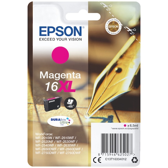 Epson DuraBrite Ultra 16 XL mustekasetti (magenta)