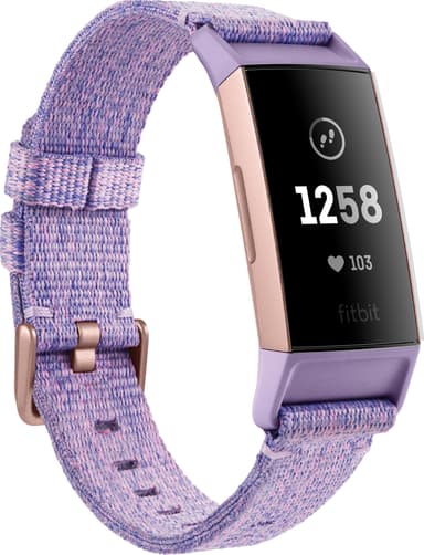 Fitbit Charge 3 Special Edt. aktiivisuusranneke (laventeli/ruusukulta)