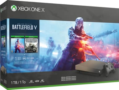 Xbox One X 1 TB: Battlefield 5 (V) Gold Rush Special Edition pakkaus