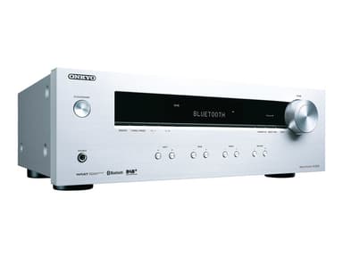 Onkyo TX-8220-S stereovastaanotin ja Bluetooth/DAB+ - Hopea