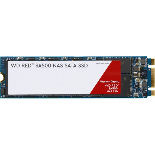 WD Red SA500 sisäinen M.2 SATA SSD-muisti NAS-järjestelmiin (1 TB)