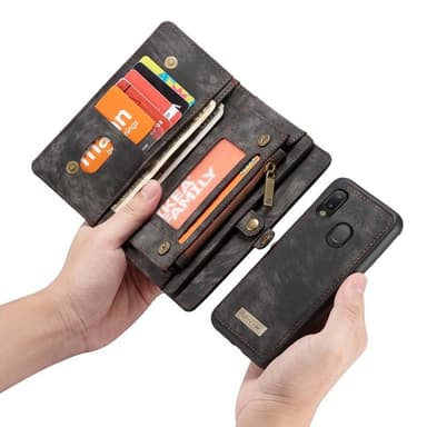 CaseMe Lompakkokotelo 11-kortti Samsung Galaxy A20e (SM-A202F)  - puna