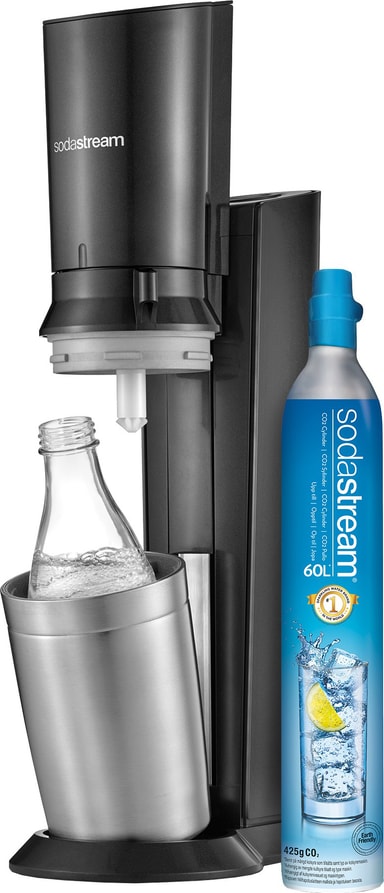 SodaStream Crystal hiilihapotuslaite (musta) Gigantti verkkokauppa