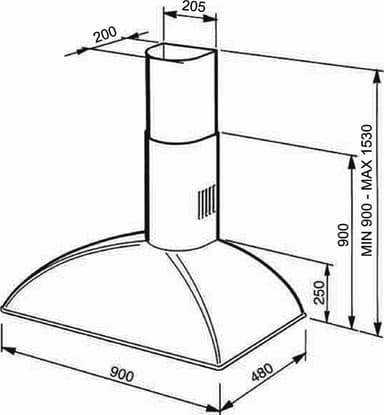 Smeg Colonial hood KA1VPE (kerma)