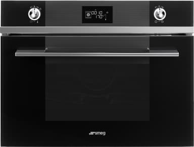 Smeg Linea 45 cm kompakti höyryuuni SF4102VCN (musta)