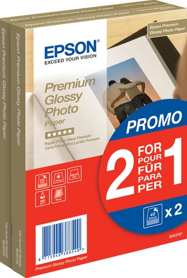 Epson 10x15 cm Premium kiiltävä valokuvapaperi EPSS042167