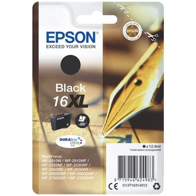 Epson DuraBrite Ultra 16 XL mustekasetti (musta)