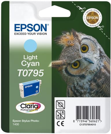 Epson Claria Ink T0795 mustekasetti (vaalea syaani)