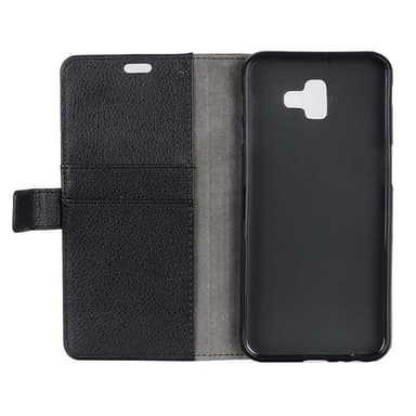 Lompakkokotelo 2-kortti Samsung Galaxy J6 Plus (SM-J610F)  - musta