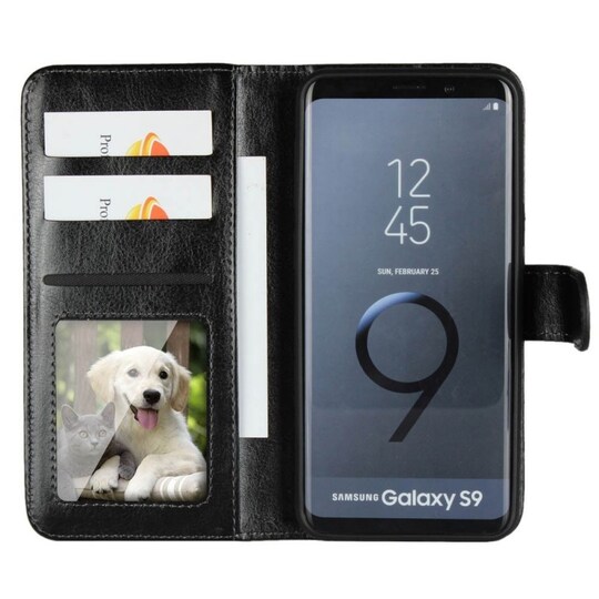 MOVE lompakkokotelo 2i1 Samsung Galaxy S9 (SM-G960F)  - Tummanruskea