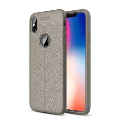 Nahkakuvioitu TPU kuori Apple iPhone XS Max (6.5 ")  - musta