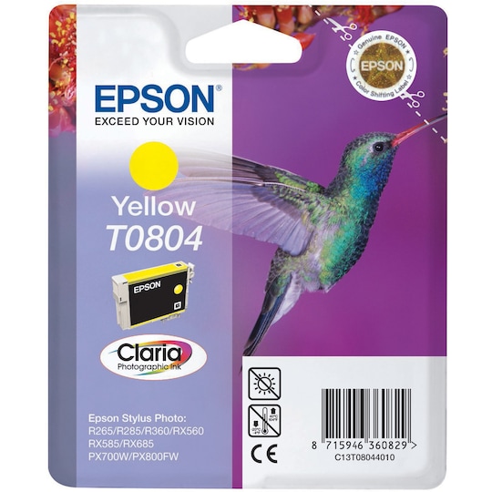 Epson Claria Ink T0804 mustekasetti (keltainen)