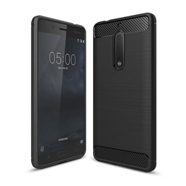 Harjattu TPU kuori Nokia 5 (TA-1053)  - punainen