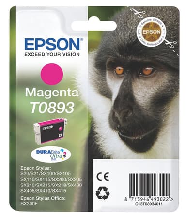 Epson DuraBrite Ultra T0893 mustekasetti (magenta)