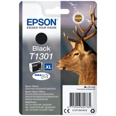 Epson DuraBrite Ultra T130 XL mustekasetti (musta)