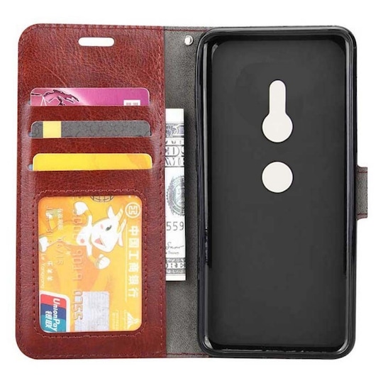 Lompakkokotelo 3-kortti Sony Xperia XZ2 (H8266)  - valkoinen