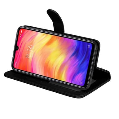 Lompakkokotelo 2-kortti Xiaomi Redmi Note 7 (6,3 ")  - musta