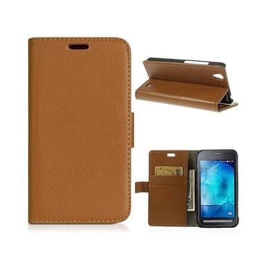 Lompakkokotelo 2-kortti Samsung Galaxy Xcover 2 ( GT -s7710)  - punain