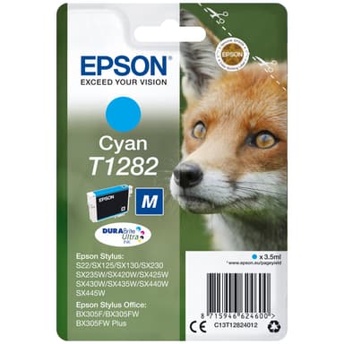 Epson DuraBrite Ultra T128 mustekasetti (syaani)