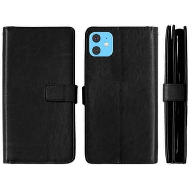 Lompakkotelo Flexi 9-kortti Apple iPhone 11 (6.1 ")  - musta